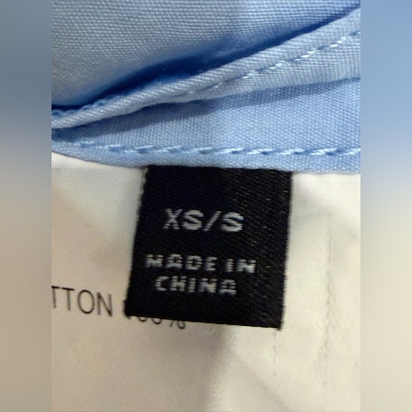 Lafayette 148 Oversized Colorblock Shirt XS S Fits M Blue Brown - Picture 6 of 9